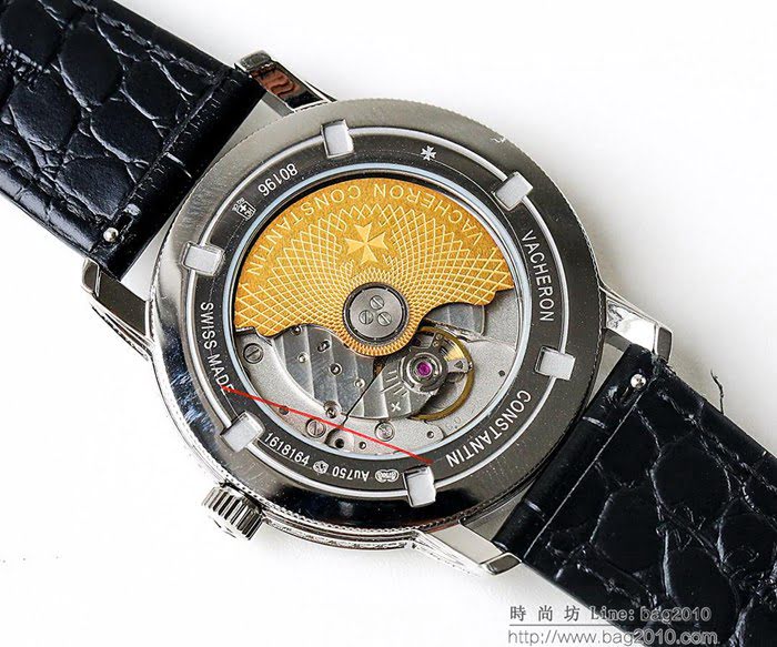 江詩丹頓 Vacheron Constantin LS精品 2018新款 進口9015機芯 小牛皮原裝蝴蝶扣 超強防水 高檔男士腕表  wssb3629